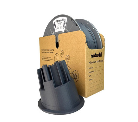 Filament PETG CF włókno węglowe Nobufil Ciemny Szary 1,75 mm / 1 kg