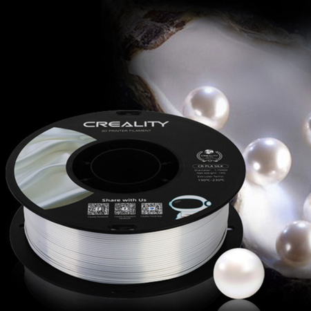 Filament CR-Silk PLA Creality (biały) 1,75 mm / 1 kg