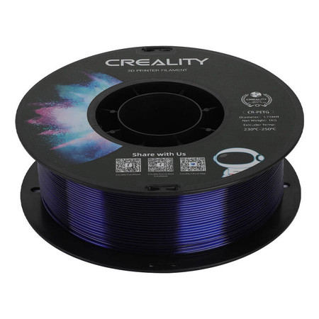 Filament CR-PETG Creality (przezroczysty niebieski) 1,75 mm / 1 kg
