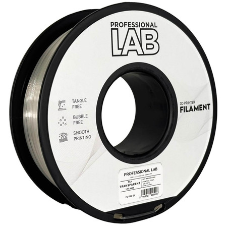 Filament PLA transparentny 1,75mm 1 kg