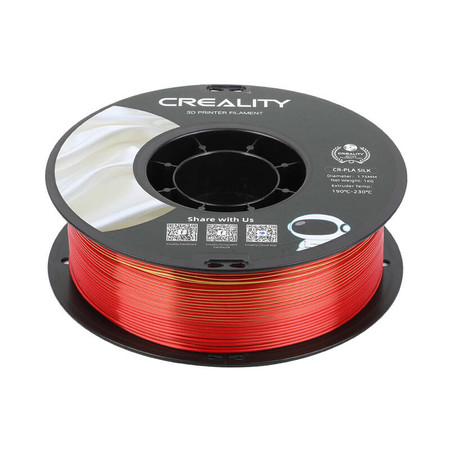 Filament CR-Silk PLA Creality (złoto-czerwony) 1,75 mm / 1 kg