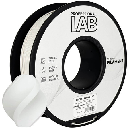Filament PLA biały matt 1,75mm 1 kg