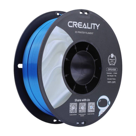 Filament CR-Silk PLA Creality (niebieski) 1,75 mm / 1 kg