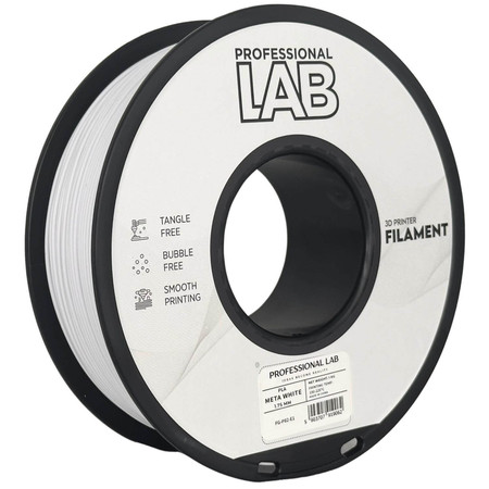 Filament PLA biały metaliczny 1,75mm 1 kg
