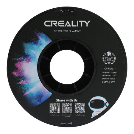 Filament CR-PETG Creality (przezroczysty niebieski) 1,75 mm / 1 kg
