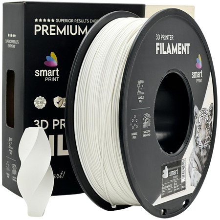 Filament PLA biały ciepły 1,75mm 1 kg