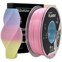 Filament PLA Silk tęczowy jasny 1,75mm 1 kg