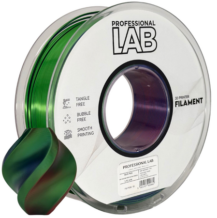 Filament PLA Silk czerwony-niebieski-zielony 1,75mm 1 kg
