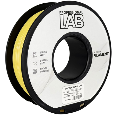 Filament PLA żółty pastelowy 1,75mm 1 kg