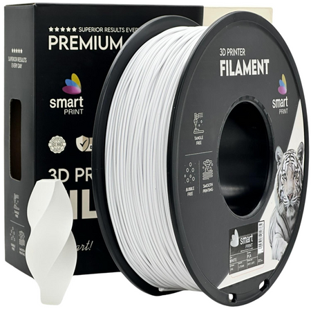 Filament PLA biały połysk 1,75mm 1 kg