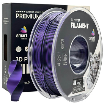 Filament PLA Silk czarno fioletowy 1,75mm 1 kg