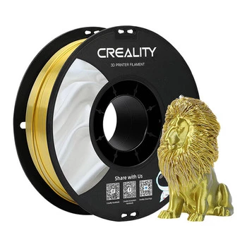 Filament CR-Silk PLA Creality (złoto-srebrny) 1,75 mm / 1 kg