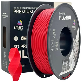 Filament PLA czerwony mat 1,75mm 1 kg